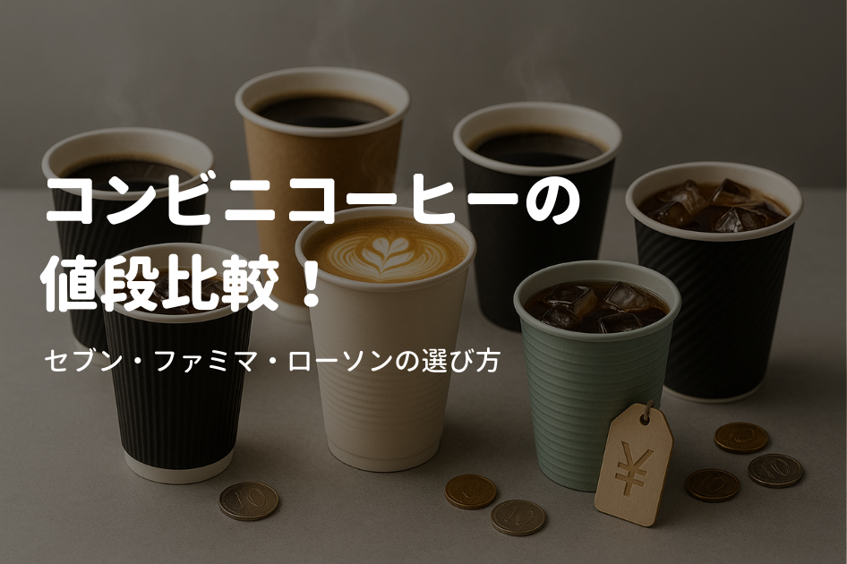 【最新】コンビニコーヒーの値段比較！セブン・ファミマ・ローソンの選び方