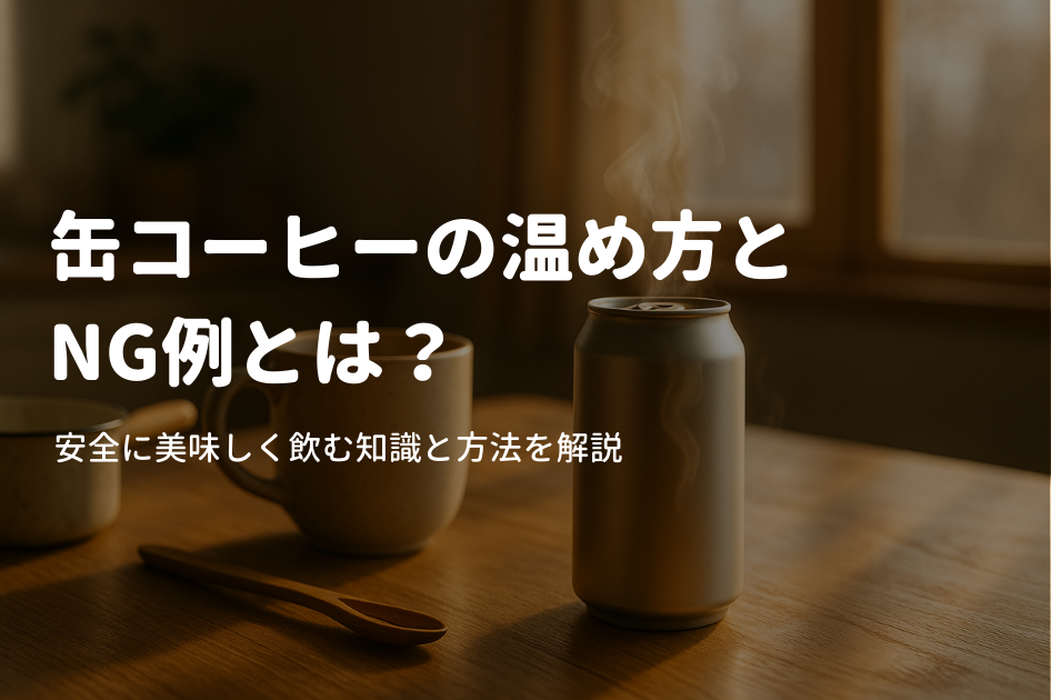 缶コーヒーの温め方とNG例とは？安全に美味しく飲む知識と方法を解説