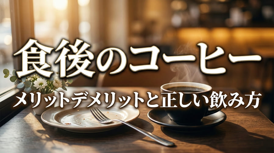 食後のコーヒーは体にいい？知っておきたいメリット・デメリットと正しい飲み方
