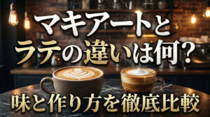 マキアートとラテの違いは何？味・作り方・ミルク量をわかりやすく解説
