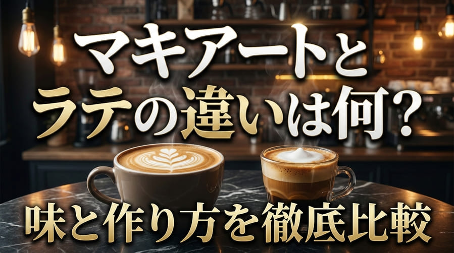 マキアートとラテの違いは何？味・作り方・ミルク量をわかりやすく解説