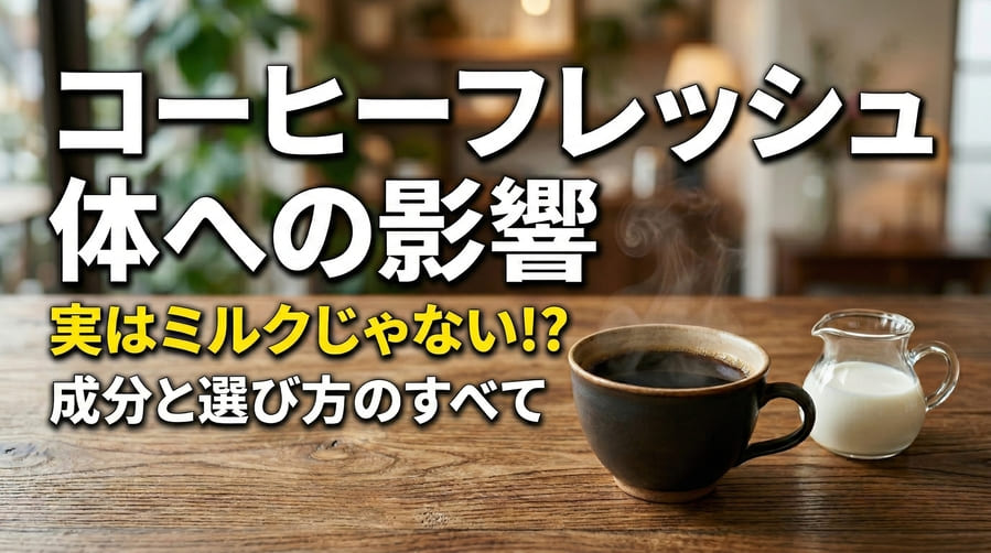 コーヒーフレッシュは体に悪い？成分の正体と安心して飲むための選び方