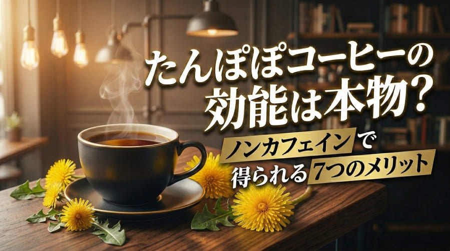 たんぽぽコーヒーの効能は本物？ノンカフェインで得られる7つのメリット