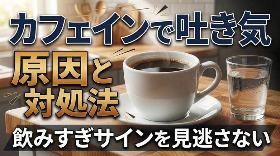 カフェインで吐き気がするのはなぜ？原因と今すぐ試せる対処法5選