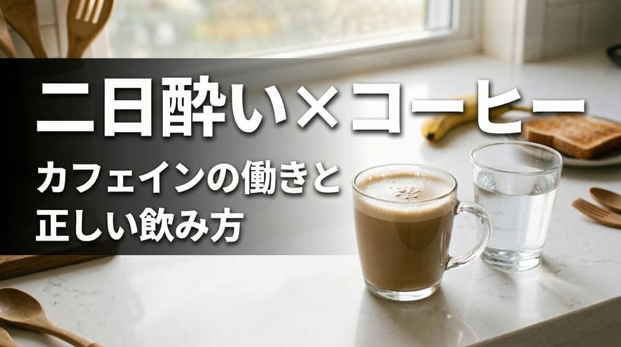 コーヒーは二日酔いに効く？カフェインの働きと正しい飲み方を解説
