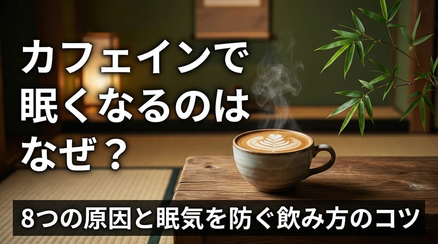 カフェインで眠くなるのはなぜ?8つの原因と眠気を防ぐ飲み方のコツ