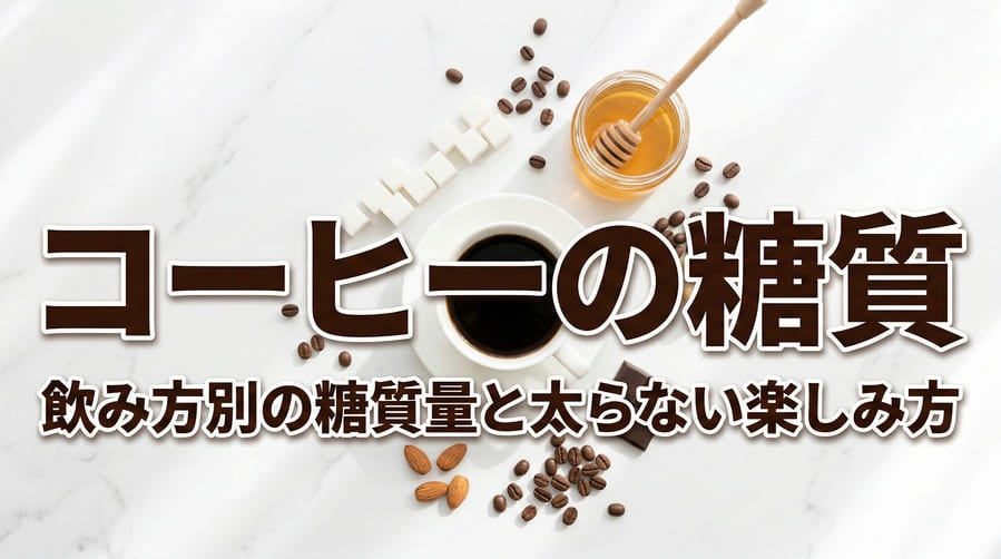 コーヒーの糖質は本当にゼロ？飲み方別の糖質量と太らない楽しみ方