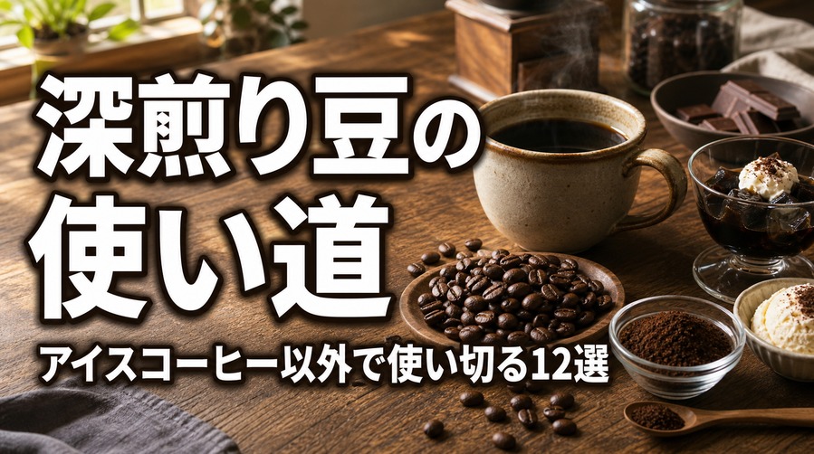 深煎り豆の使い道とアイスコーヒー以外で使い切る12選