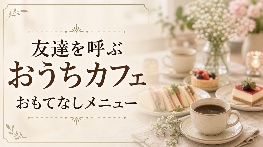 友達を呼ぶおうちカフェおもてなしメニューのアイキャッチ